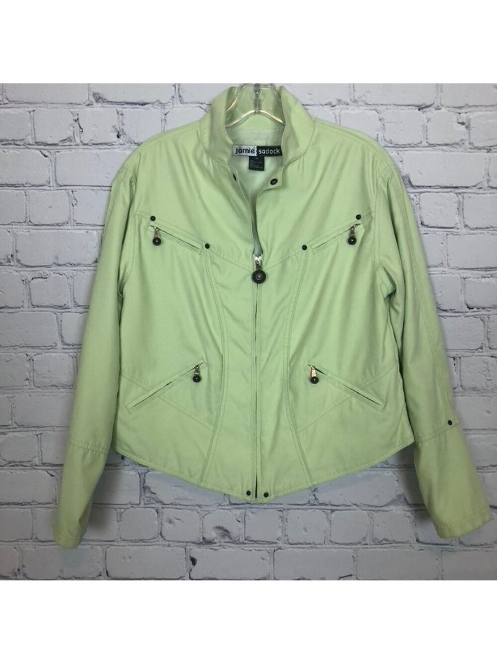 Jamie Sadock Green Utility Golf Jacket Size M